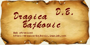 Dragica Bajković vizit kartica